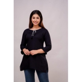 Kapadia Black Rayon Womens Regular Top ( Pack of 1 ) - None