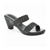 Dream Makers - Black Womens Slip On Heels - None