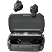 VEhop POWER Bluetooth True Wireless (TWS) In Ear 30 Hours Playback Low Latency,Powerfull bass IPX4(Splash & Sweat Proof) Black