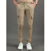 Paul Street Slim Flat Mens Cargos - Cream ( Pack of 1 ) - None