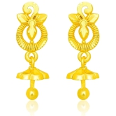 LUV FASHION Golden Drop Earrings ( Pack of 1 ) - Golden