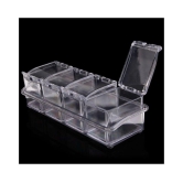 ND BROTHERS Crystal Spice Box Acrylic Spice Container Set of 1 200 mL - Transparent