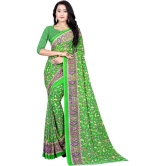 LEELAVATI - Light Green Georgette Saree With Blouse Piece ( Pack of 1 ) - Light Green