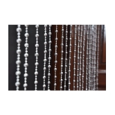 PINDIA Single Door Beaded String Curtain - Silver