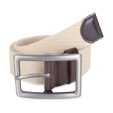 Zacharias - Beige Canvas Mens Casual Belt ( Pack of 1 ) - None