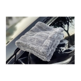 Auto Hub Grey 1300 GSM Microfiber Cloth For Automobile ( Pack of 1 )