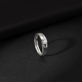 Silver Fibonacci Ring For Him