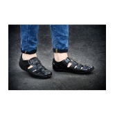 KATENIA Black Leather Sandals - None