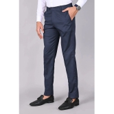 MANCREW Slim Flat Mens Formal Trouser - Navy Blue ( Pack of 1 ) - None