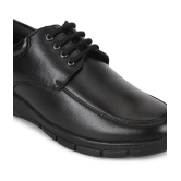 UrbanMark Men Cushion Comfort Faux Leather Shoe Derby Formal Shoe with Lace - Black - None