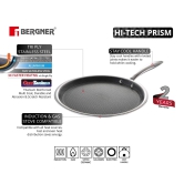 Bergner Hitech Prism Triply Stainless Steel Non Stick Induction Base Flat Tawa, 28 cm (BG-31159)  by Mahavir Home Store