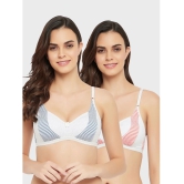 Clovia - Multicolor Cotton Non Padded Womens Everyday Bra ( Pack of 2 ) - None