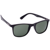 Hrinkar Green Rectangular Sunglasses Styles Black Frame Glasses for Men & Women - HRS-BT-07-BK-BK-GRN