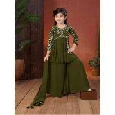 Aarika Green Georgette Girls Suit Sets ( Pack of 1 ) - None