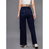 Miss Chase - Navy Blue Denim Wide Leg Womens Jeans ( Pack of 1 ) - None