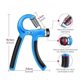 VOLTEX Adjustable Spring Hand Exerciser | Finger Exerciser| Hand Grip Strengthener for Men & Women - Multi Color