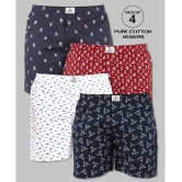 Supersquad Pack of 4 Cotton Mens Boxer- ( Assorted 5 ) - None