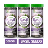 KAYABOOST Basil Seeds for Weight Loss | Sabja Seeds | Pack of 3 (600 g)