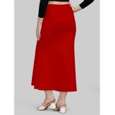 LEELAVATI Red Lycra Petticoat - Single - None