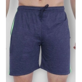 Neo Garments - Blue Cotton Mens Shorts ( Pack of 1 ) - None