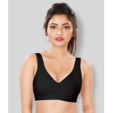 Dermawear - Black Poly Cotton Lightly Padded Women's Sports Bra ( Pack of 1 ) - 38B