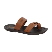 Aerowalk - Brown Mens Leather Slipper - None