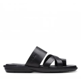 CLARKS BLACK MEN LEATHER PENRYN LOOP SANDALS