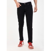 HJ HASASI - Black Cotton Regular Fit Men's Jeans ( Pack of 1 ) - None