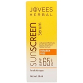 Jovees Herbal Sunscreen Face Serum SPF 65 PA+++ Sun protection For Oily & Acne Prone Skin 30 ml