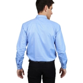 Supersquad Cotton Blend Regular Fit Full Sleeves Mens Formal Shirt - Light Blue ( Pack of 1 ) - None