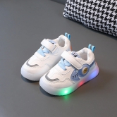 Smiley Kids Shoes with Lights-Blue / 3.5-4years/25