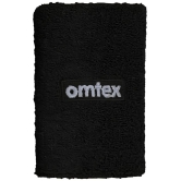 Omtex - Black Cotton Wrist Band ( 3 Pairs ) - One Size