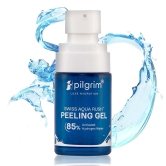 Pilgrim Swiss Aqua Rush? Peeling Gel for Face | Crafted with powerful hydrators- Swiss Aqua Rush?, Pentavitin & 85% Activated Hydrogen Water | Exfoliates to reveal fresh & radiant skin | 30gm