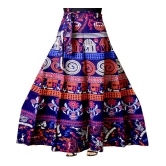 Rangun Cotton Straight Skirt - Blue - 50