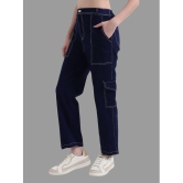 DKGF Fashion - Navy Blue Denim Regular Fit Women''s Jeans ( Pack of 1 ) - None