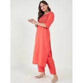 Yoke Design Pleated Pure Cotton Kurta With Trouser