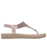 Skechers Rose Gold Women Meditation - Sweet Rock Sandals