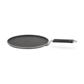 Milton Pro Cook Black Pearl Induction Non-Stick Flat Tawa, 30 cm, Grey