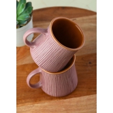 Lavender Etching Chai Cup-Set of four