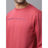 Rodamo Men Pink Printed Sweatshirt