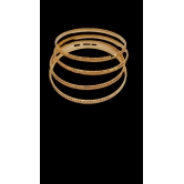 1gm  Gold Textured Bangles Set of 4