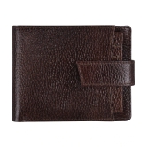 GEEO Brown Leather Mens Two Fold Wallet ( Pack of 1 ) - Brown