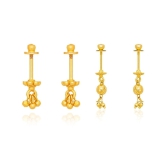 LUV FASHION Gold EarCuff Earrings ( Pack of 2 ) - Gold