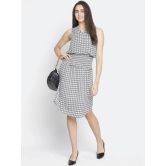 Oxolloxo Green Checked Satin Blouson Dress