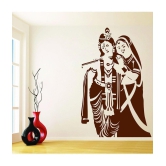 Decor Villa Radha Krishna Wall PVC Wall Stickers