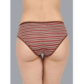 Dollar Missy Pack of 2 Cotton Striped Womens Hipster ( Multi Color ) - None