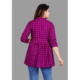 SIPET - Purple Rayon Womens Tunic ( Pack of 1 ) - None