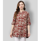 Divena - Maroon Rayon Womens Tunic ( Pack of 1 ) - 2XL