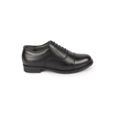 Men Black Genuine Leather Formal Office Comfort Broad Feet Oxford Lace Up Shoes-8