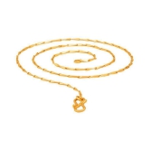 Gilher Daily Wear Gold Plated 24 Inch Long Chain For Women And Girls - Golden